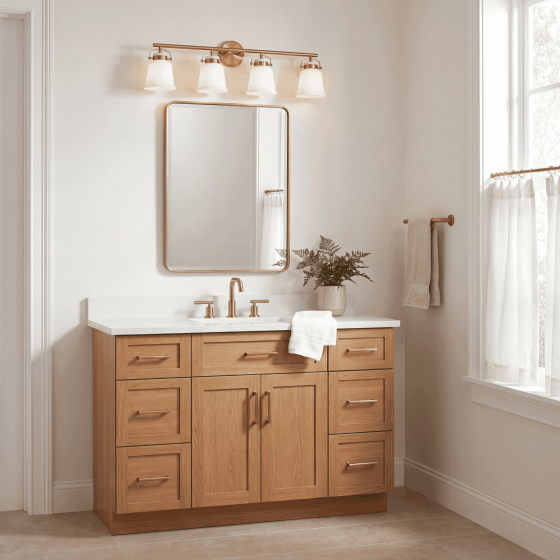 Savoy House Kaden 4-Light Vanity Light 8-1627-4-322 in Warm Brass