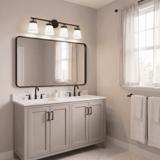 Savoy House Kaden 4-Light Vanity Light 8-1627-4-BK in Matte Black