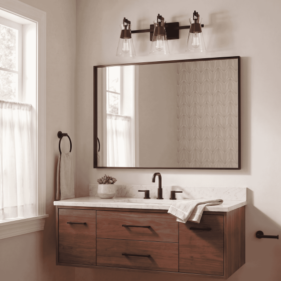 Savoy House Lakewood 3-Light Bathroom Vanity Light 8-1830-3-BK in Matte Black
