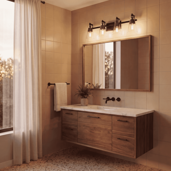 Savoy House Lakewood 4-Light Bathroom Vanity Light 8-1830-4-BK in Matte Black