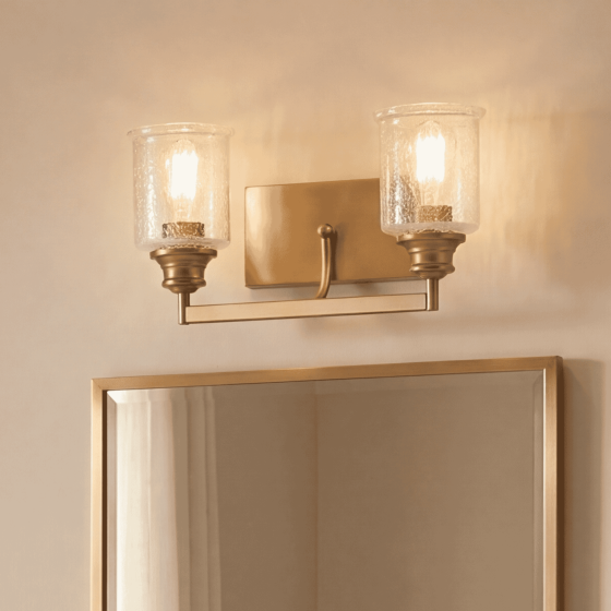 Savoy House Hampton 2-Light Vanity Light 8-1972-2-322 in Warm Brass