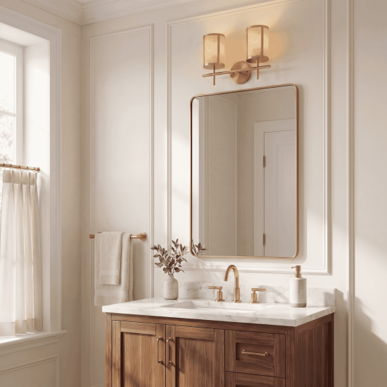 Savoy House Camden 2-Light Vanity Light 8-2055-2-322 in Warm Brass