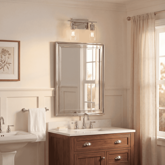 Savoy House Lambert 2-Light Bathroom Vanity Light 8-2149-2-11 in Polished Chrome