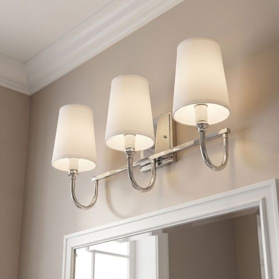 Savoy House Cameron 3-Light Bathroom Vanity Light 8-2542-3-109 in Polished Nickel