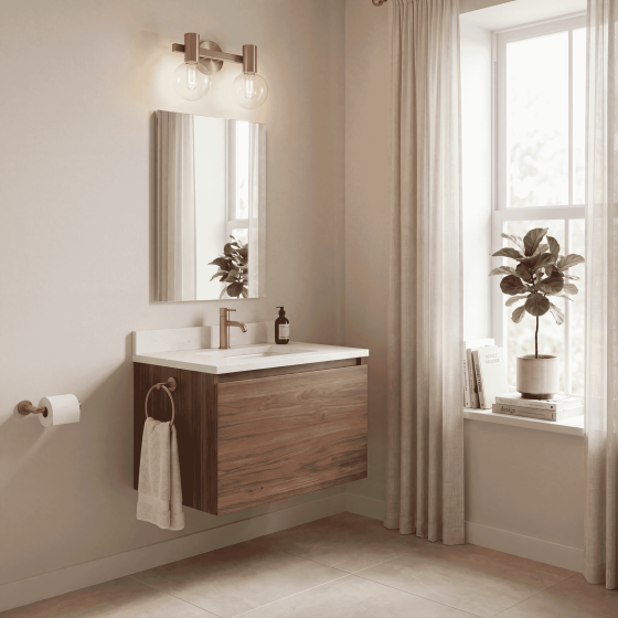 Savoy House Wright 2-Light Vanity Light 8-3076-2-322 in Warm Brass