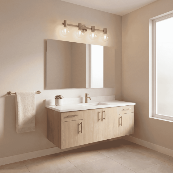 Savoy House Wright 4-Light Vanity Light 8-3076-4-322 in Warm Brass