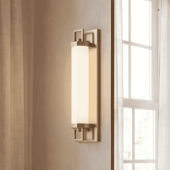 Savoy House Parker 1-Light 18" W Bathroom Vanity Light 8-3303-18-127 in Noble Brass