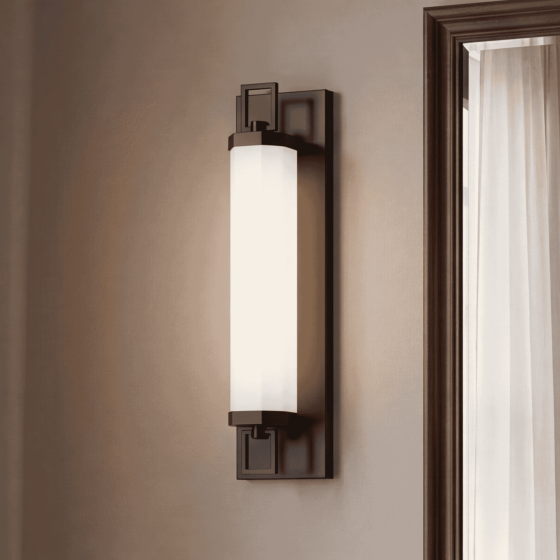 Savoy House Parker 1-Light 18" W Bathroom Vanity Light 8-3303-18-335 in Black Lustre