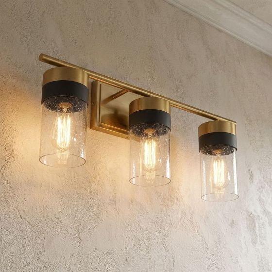 Savoy House Brickell 3-Light Vanity Light 8-3600-3-322 in Warm Brass