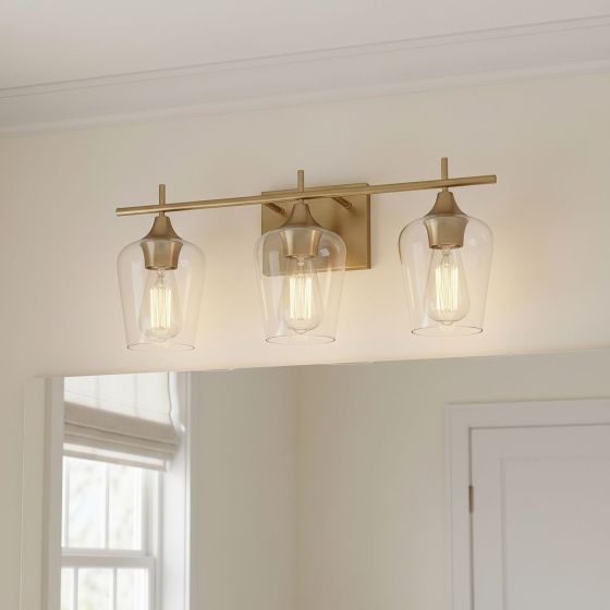 Savoy House Octave 3-Light Vanity Light 8-4030-3-322 in Warm Brass