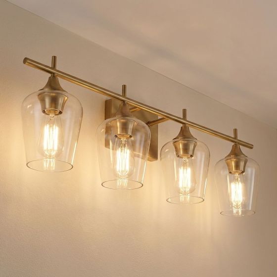 Savoy House Octave 4-Light Vanity Light 8-4030-4-322 in Warm Brass