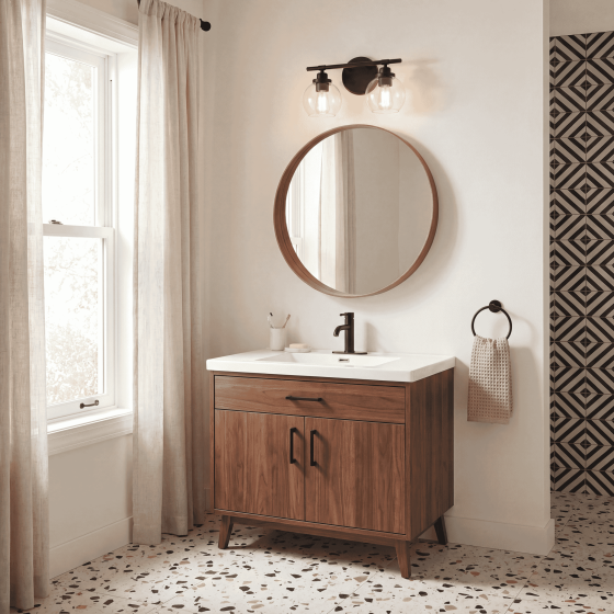 Savoy House Carson 2-Light Vanity Light 8-4050-2-BK in Matte Black