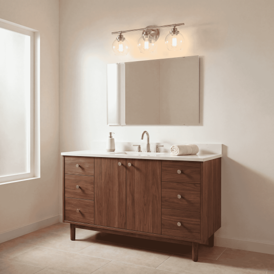 Savoy House Carson 3-Light Vanity Light 8-4050-3-SN in Satin Nickel