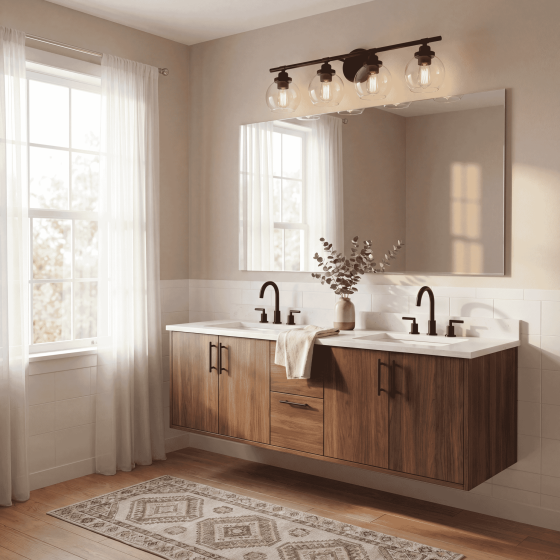 Savoy House Carson 4-Light Vanity Light 8-4050-4-BK in Matte Black