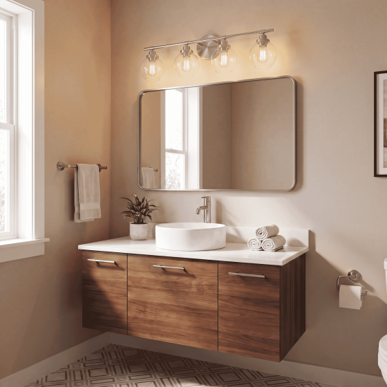 Savoy House Carson 4-Light Vanity Light 8-4050-4-SN in Satin Nickel