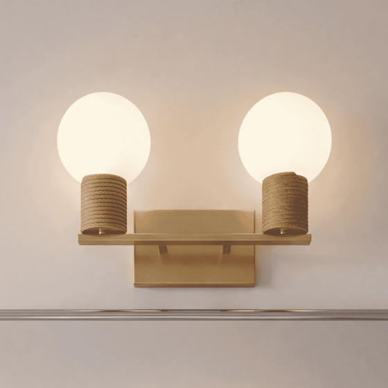 Savoy House Jarrell 2-Light Vanity Light 8-4081-2-322 in Warm Brass