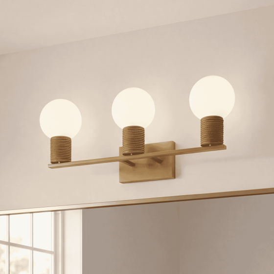 Savoy House Jarrell 3-Light Vanity Light 8-4081-3-322 in Warm Brass