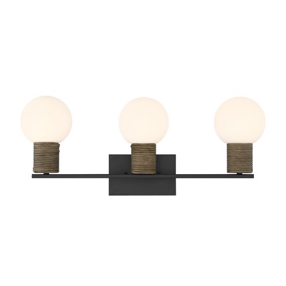 Savoy House Jarrell 3-Light Vanity Light 8-4081-3-BK in Matte Black