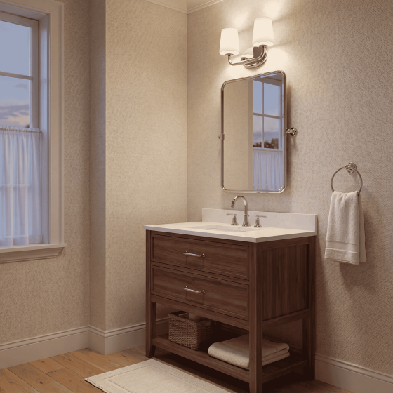Savoy House Capra 2-Light Vanity Light 8-4090-2-109 in Polished Nickel