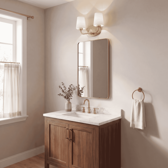 Savoy House Capra 2-Light Vanity Light 8-4090-2-322 in Warm Brass