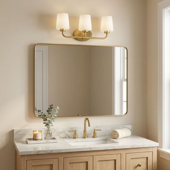 Savoy House Capra 3-Light Vanity Light 8-4090-3-322 in Warm Brass
