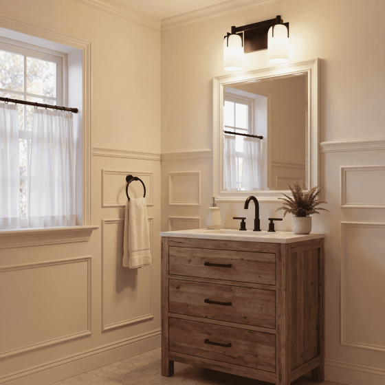Savoy House Caldwell 2-Light Vanity Light 8-4128-2-BK in Matte Black
