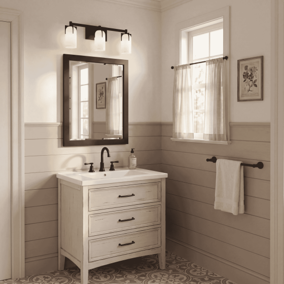 Savoy House Caldwell 3-Light Vanity Light 8-4128-3-BK in Matte Black