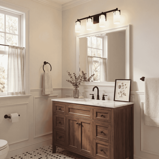 Savoy House Caldwell 4-Light Vanity Light 8-4128-4-322 in Warm Brass