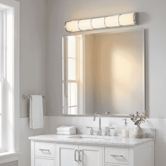Savoy House Harper 36" W Vanity Light 8-4204-36-11 in Chrome