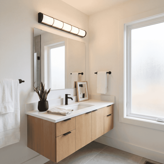 Savoy House Harper 36" W Vanity Light 8-4204-36-BK in Matte Black