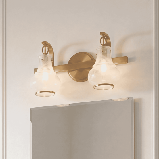 Savoy House Adams 2-Light Vanity Light 8-4417-2-322 in Warm Brass