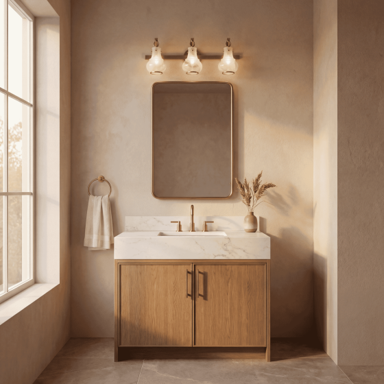 Savoy House Adams 3-Light Vanity Light 8-4417-3-322 in Warm Brass