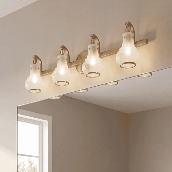 Savoy House Adams 4-Light Vanity Light 8-4417-4-322 in Warm Brass