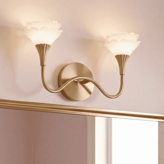 Savoy House Florena 2-Light Vanity Light 8-5081-2-127 in Noble Brass