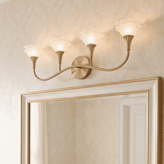 Savoy House Florena 4-Light Vanity Light 8-5081-4-127 in Noble Brass
