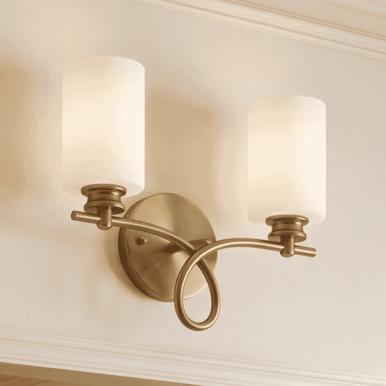 Savoy House Woodbury 2-Light Vanity Lights 8-530-2-322 in Warm Brass