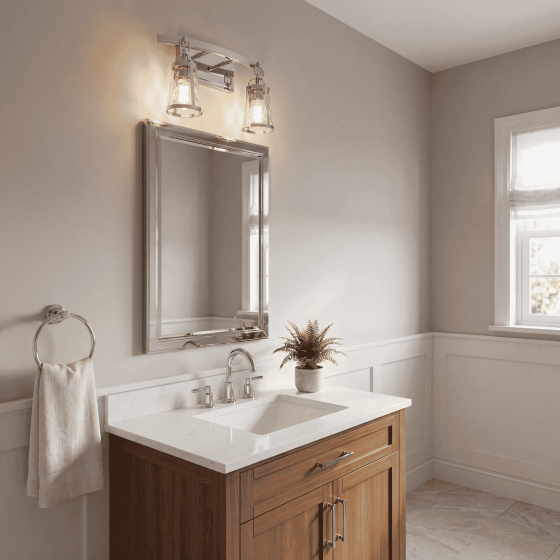 Savoy House Albany 2-Light Vanity Light 8-560-2-11 in Polished Chrome