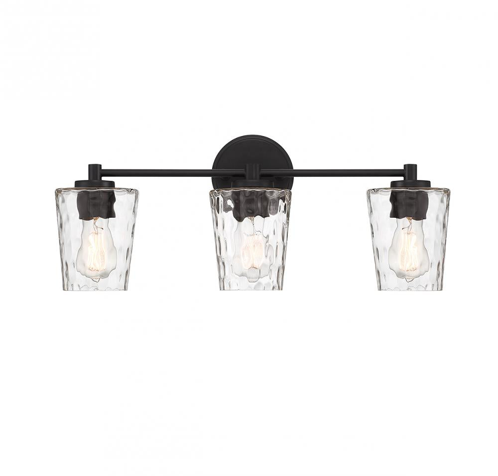 Savoy House Ballas 3-Light Bathroom Vanity Light 8-5606-3 Vanity Lights Savoy House Black  