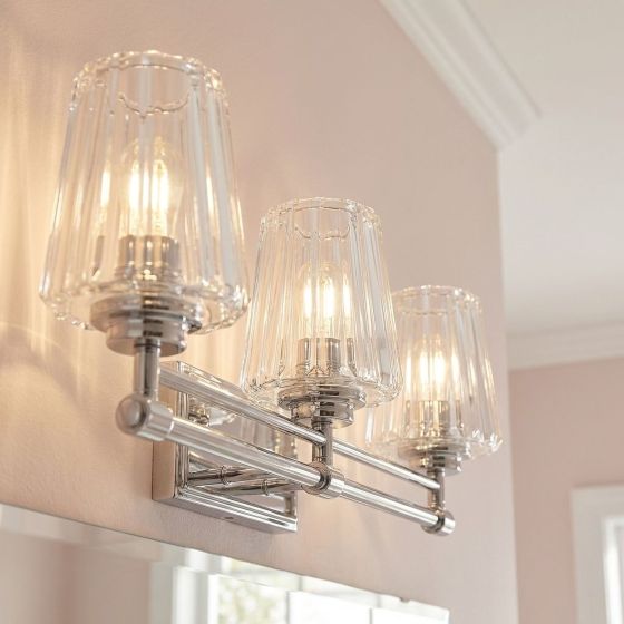 Savoy House Garnet 3-Light Vanity Light 8-6001-3-109 in Polished Nickel