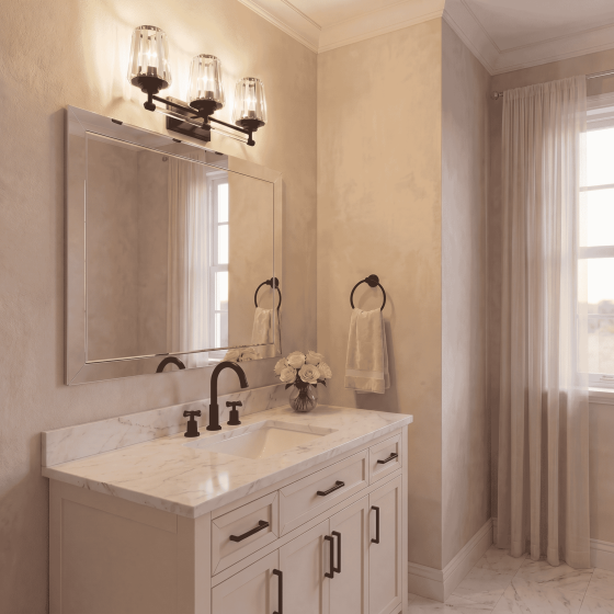 Savoy House Garnet 3-Light Vanity Light 8-6001-3-BK in Matte Black