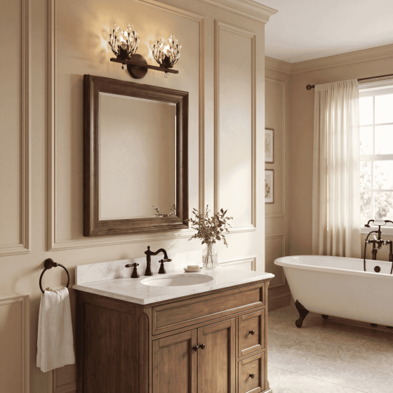 Savoy House Moreno 2-Light Vanity Light 8-6601-2-BK in Matte Black