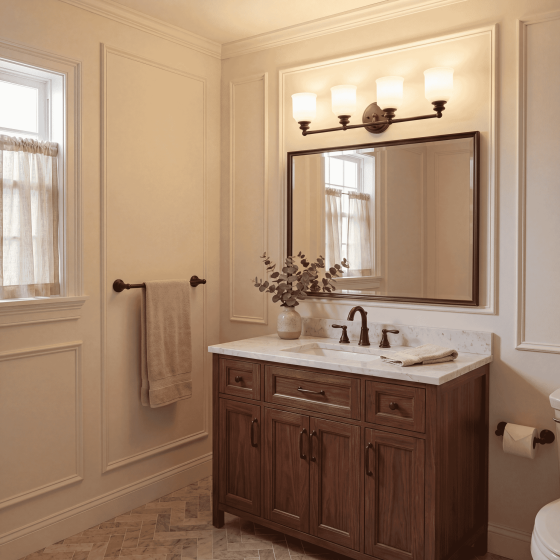 Savoy House Melrose 4-Light Bathroom Vanity Light 8-6836-4-13 in English Bronze