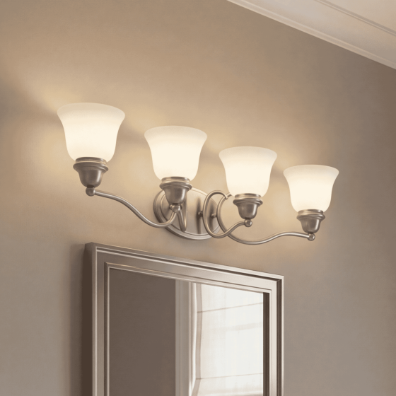 Savoy House Yates 4-Light Vanity Light 8-6837-4-69 in Pewter