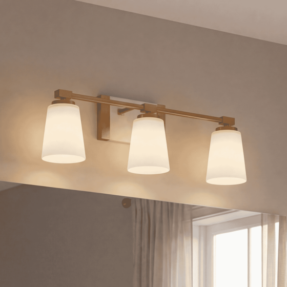 Savoy House Darby 3-Light Vanity Light 8-6901-3-322 in Warm Brass