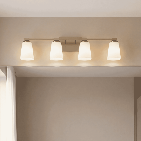 Savoy House Darby 4-Light Vanity Light 8-6901-4-322 in Warm Brass