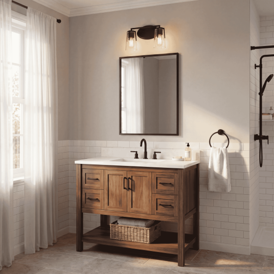 Savoy House Sacremento 2-Light Vanity Light 8-7045-2-BK in Black