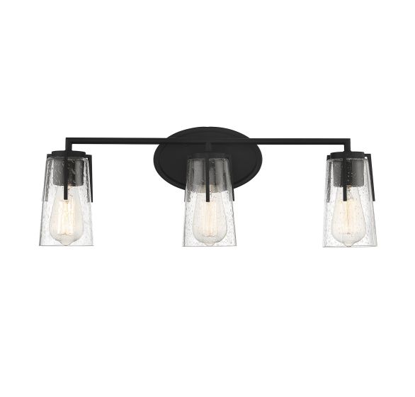 Savoy House Sacremento 3-Light Vanity Light 8-7045-3-BK in Black