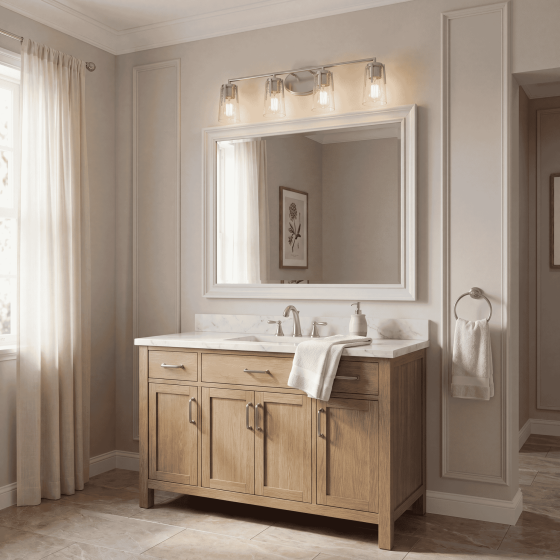 Savoy House Sacremento 4-Light Vanity Light 8-7045-4-SN in Satin Nickel