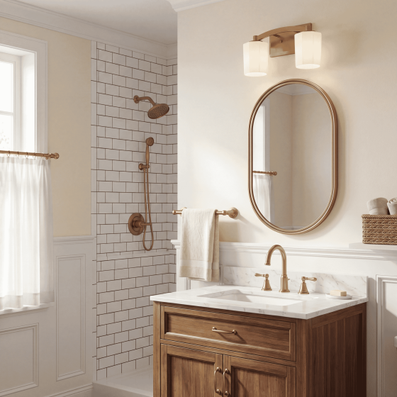 Savoy House Whitney 2-Light Bathroom Vanity Light 8-7710-2-322 in Warm Brass