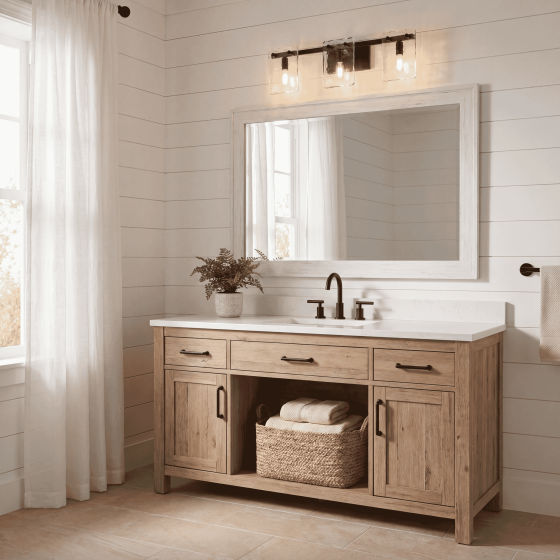 Savoy House Genry 3-Light Vanity Lights 8-8204-3-BK in Matte Black